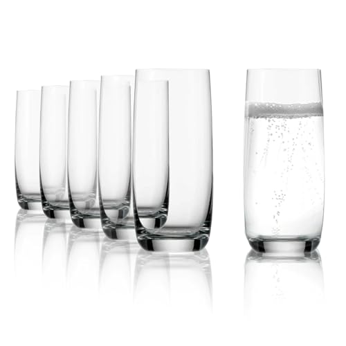 Stölzle Lausitz Longdrinkbecher Serie Weinland 390 ml I 6er Set Cocktailgläser I Longdrinkgläser aus bleifreiem Kristallglas I Gläser-Set stoßfest & spülmaschinenfest I schöne Gläser von Stölzle Lausitz