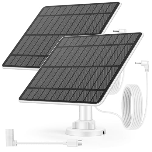 Weinsamkeit 5W Solarpanel für Überwachungskamera Aussen, Solarmodul Kompatibel mit Ring Spotlight Kamera Akku/Stick Up Cam Akku, Barrel Stecker zu USB-C Adapter, 4M Kabel, IP65 Wasserdichtes(2 Pack) Weinsamkeit 5W Solarpanel für Überwachungskamera Aussen, Solarmodul Kompatibel mit Ring Spotlight Kamera Akku/Stick Up Cam Akku, Barrel Stecker zu USB-C Adapter, 4M Kabel, IP65 Wasserdichtes(2 Pack) von Weinsamkeit