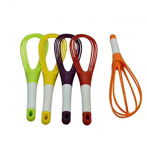 Weiqiao® Schneebesen aus Kunststoff, faltbar, zum Gebäck, Mischung aus Mehl für Küche, Kuchen, Eier von WEIQIAO