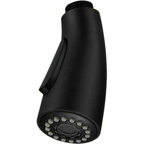 Küchenarmaturkopf Ersatz Küchenspüle Wasserhahn Kopf Teile Pull Down Wasserhahn Arc Sprayer Ausziehbarer Wasserhahn Sprühkopf Aufsatz Küchenarmaturen Düse Ersatz Mattschwarz von Weirun