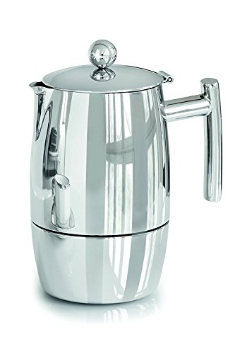 Karl Weis Espressokocher, Edelstahl, Silber, 10 Tassen von Weis