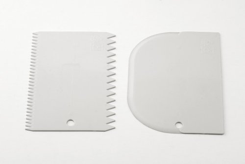 Weis Teigschaber und Tortenkamm Set, Polypropylen, Weiß, 14.5 x 9 x 2 cm, 2-Einheiten von Weis