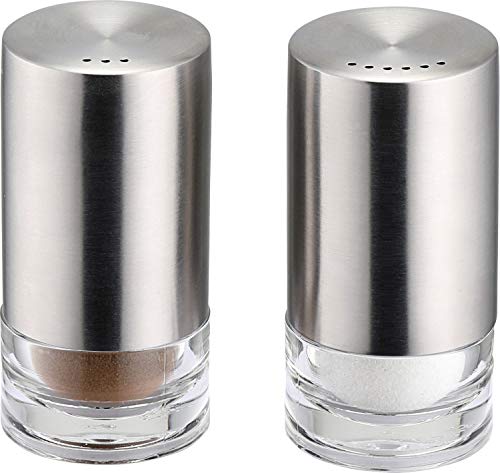 Weis 11233 Salz-/Pfefferstreuer, Edelstahl-Acryl, Silber von Weis