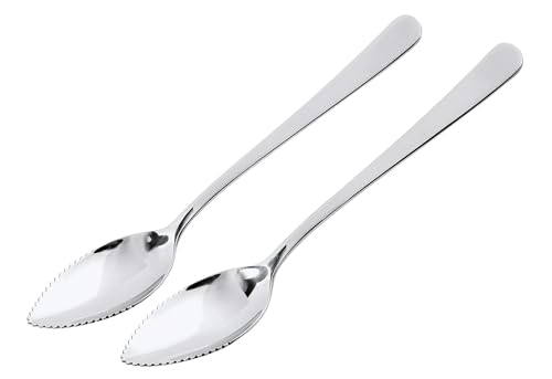 Weis Löffel-Set Grapefruitlöffel, Edelstahl, Silber, 16 x 3 x 2 cm von Weis
