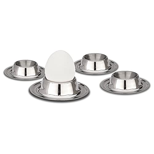 Weis Eierbecher, Edelstahl, Silber, 8,5x2 cm, 4 von Weis