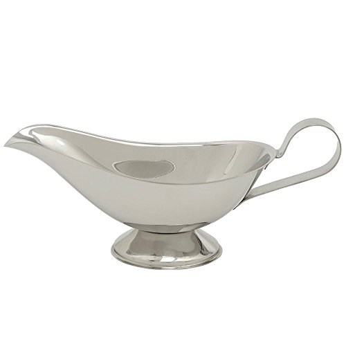 Weis Sauciere, Edelstahl, Silber, 9 x 18 x 9.5 cm von Weis