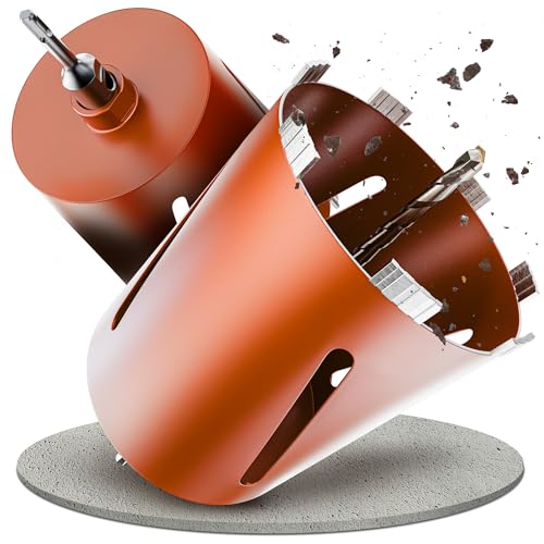 Weischer® - Diamantbohrkrone Kernbohrkrone mit SDS-Plus Aufnahme Ø 110 mm | 180 mm Nutztiefe | Dosenbohrer für Beton, Mauerwerk, Ziegel | M22-Gewinde | langlebig & präzise | Bohrkrone von Weischer