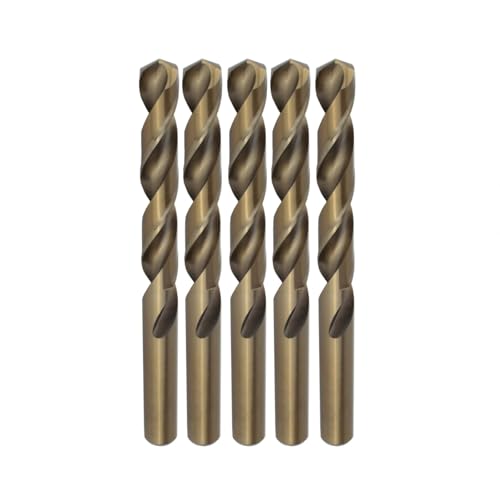 Weischer® - HSS-Co Spiralbohrer Ø 5,5 mm | 5 Stück | Stahlbohrer Metallbohrer Eisenbohrer | Cobald Bohrer für Metall, Stahl, Aluminium, Edelstahl | stabil & bruchfest von Weischer
