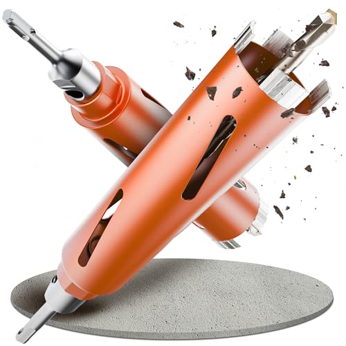 Weischer® - Diamantbohrkrone Kernbohrkrone mit SDS-Plus Aufnahme Ø 44 mm | 180 mm Nutztiefe | Dosenbohrer für Beton, Mauerwerk, Ziegel | M22-Gewinde | langlebig & präzise | Bohrkrone von Weischer