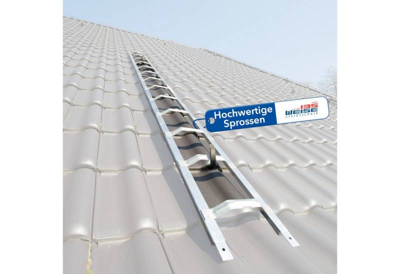 Weise Steigtechnik Vielzweckleiter Industrie-Qualität, Dachauflegeleiter (2-St., mit Bremer Sprossen), robuste & sichere breite Dachleiter, Alu-Konstruktion von Weise Steigtechnik