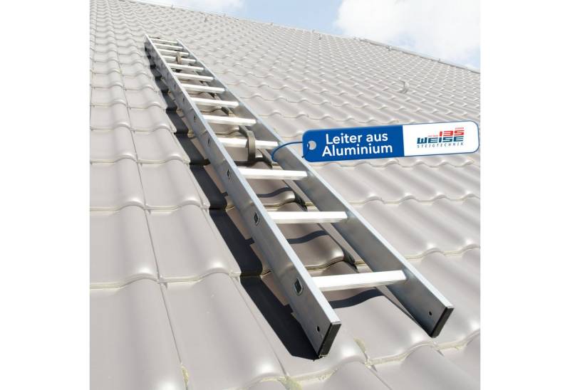Weise Steigtechnik Vielzweckleiter Industrie-Qualität, Kaminkehrerleiter (21 Sprossen, 3-St., 5,88 m), robuste & sichere Dachleiter für Schornsteinfeger von Weise Steigtechnik
