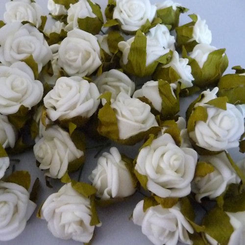 50x Rosenblüten Rose Hochzeit Streudeko Haarschmuck von Weise