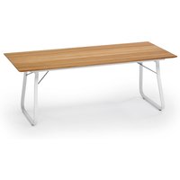 Weishäupl Ahoi Tisch Teak-Platte Aluminiumgestell pulverbeschichtet 200x90 cm von Weishäupl