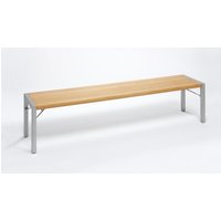 Weishäupl Flip Bank Teak Platte/Aluminium-Gestell pulverbeschichtet 160x43 cm von Weishäupl