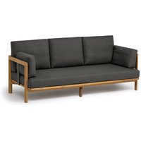 Weishäupl New Hampton 3er-Sofa Teak-Gestell mit pulverbeschichteten Metallwangen von Weishäupl