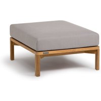 Weishäupl New Hampton Hocker klein Teak Massivholz unbehandelt 82x82x25 cm von Weishäupl