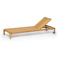 Weishäupl New Hampton Sonnenliege mit Rollen Teak Massivholz von Weishäupl