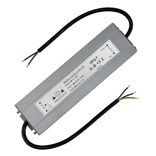 LED Trafo 12V 100W Konstant Spannung LED Transformator AC 230V auf DC 12V 8.3A Schlankes IP67 Wasserdicht Netzteil Treiber für Innen oder Außen LED-Streifen Strip Lampe LED Trafo 12V 100W Konstant Spannung LED Transformator AC 230V auf DC 12V 8.3A Schlankes IP67 Wasserdicht Netzteil Treiber für Innen oder Außen LED-Streifen Strip Lampe von Weishuo