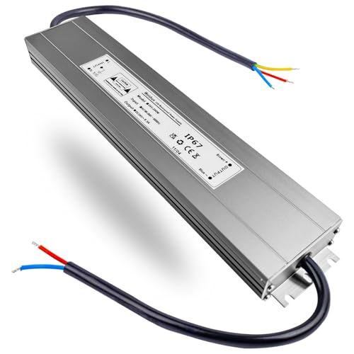 LED Trafo 24V 200W Konstant Spannung LED Transformator AC 230V auf DC 24V 8.3A Schlankes IP67 Wasserdicht Netzteil Treiber für Innen oder Außen LED-Streifen Strip Lampe LED Trafo 24V 200W Konstant Spannung LED Transformator AC 230V auf DC 24V 8.3A Schlankes IP67 Wasserdicht Netzteil Treiber für Innen oder Außen LED-Streifen Strip Lampe von Weishuo