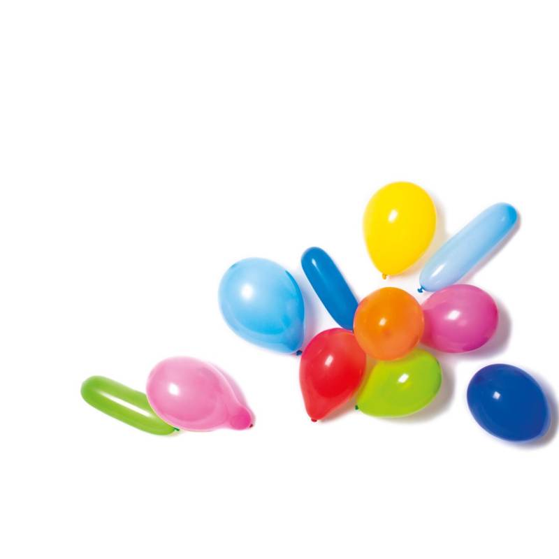 100 Latexballons Formen & Farben sortiert von Amscan