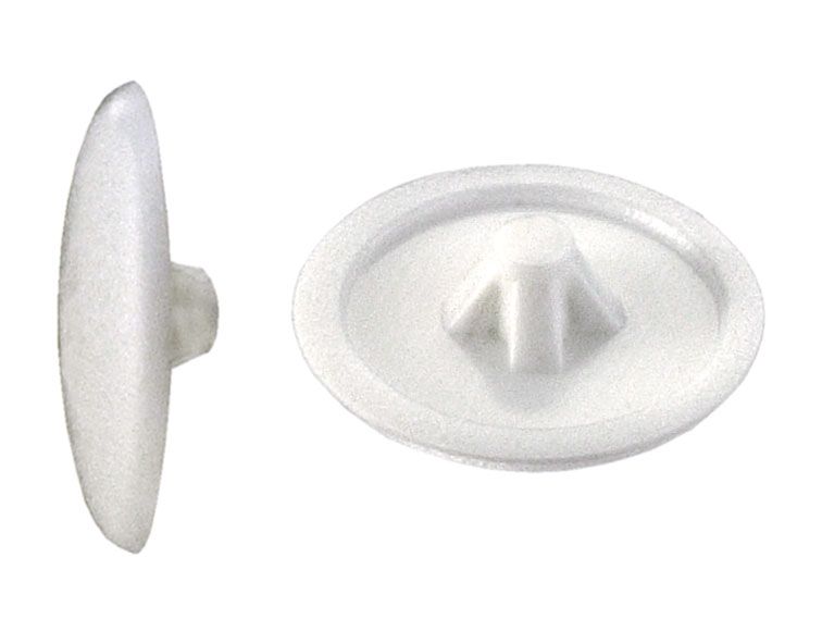 Abdeckkappen Ø 12 mm für PZ 2 Schrauben weiß - 50 Stk. von Connex