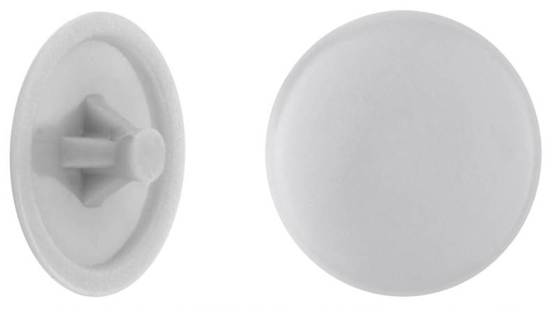 Abdeckkappen Ø 12 mm für PZ Schrauben grau - 50 Stk. von Connex