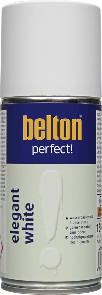 Belton perfect Lackspray 150 ml Elegant white seidenmatt von belton