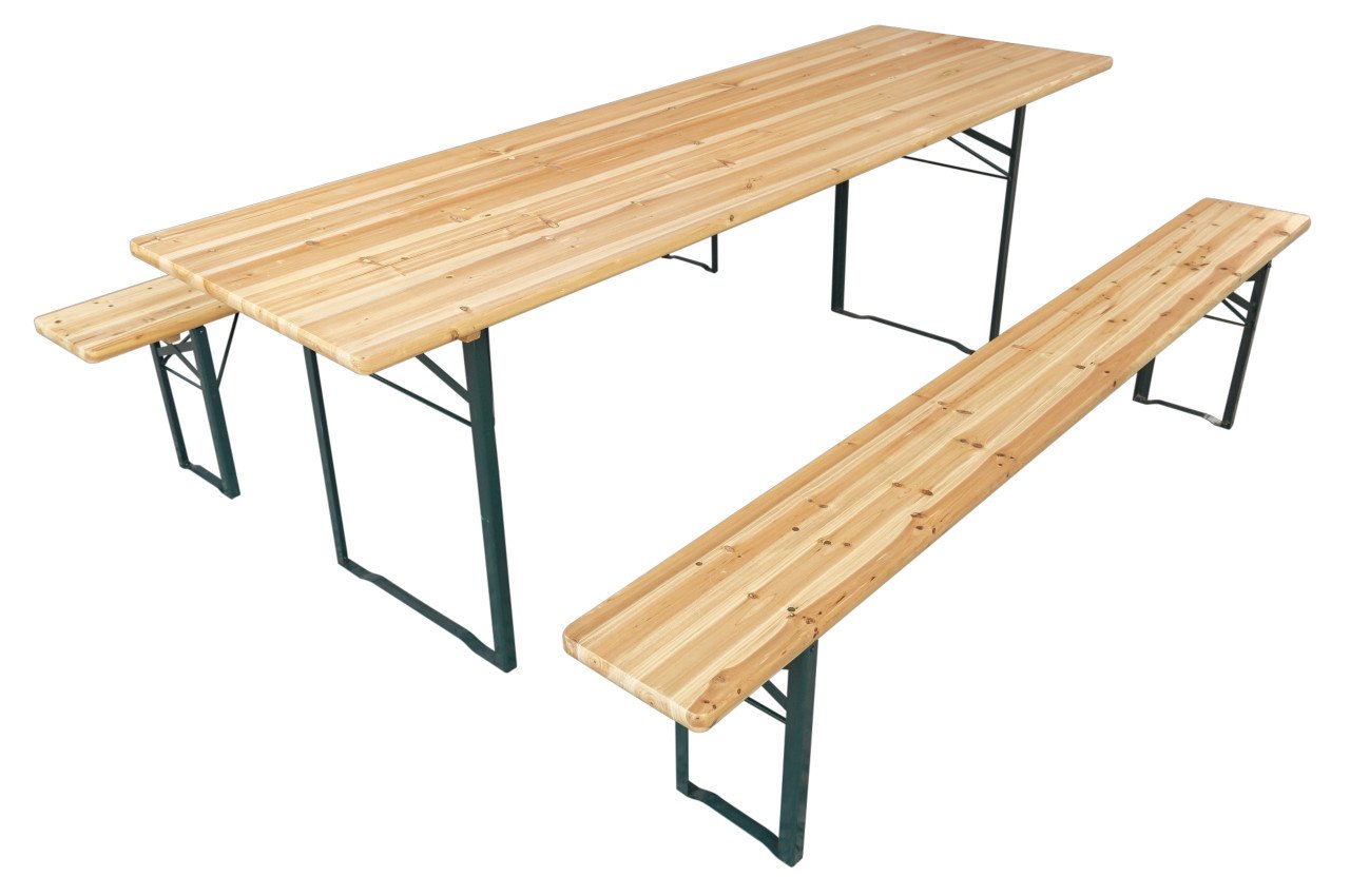 Bierzeltgarnitur 220 x 70 cm natur, 3 teilig Bierzeltgarnitur 220 x 70 cm natur, 3 teilig von Weitere