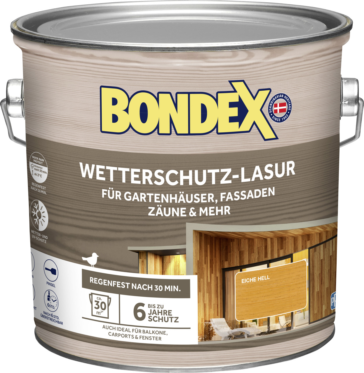Bondex Wetterschutzlasur 2,5 L eiche hell von Weitere