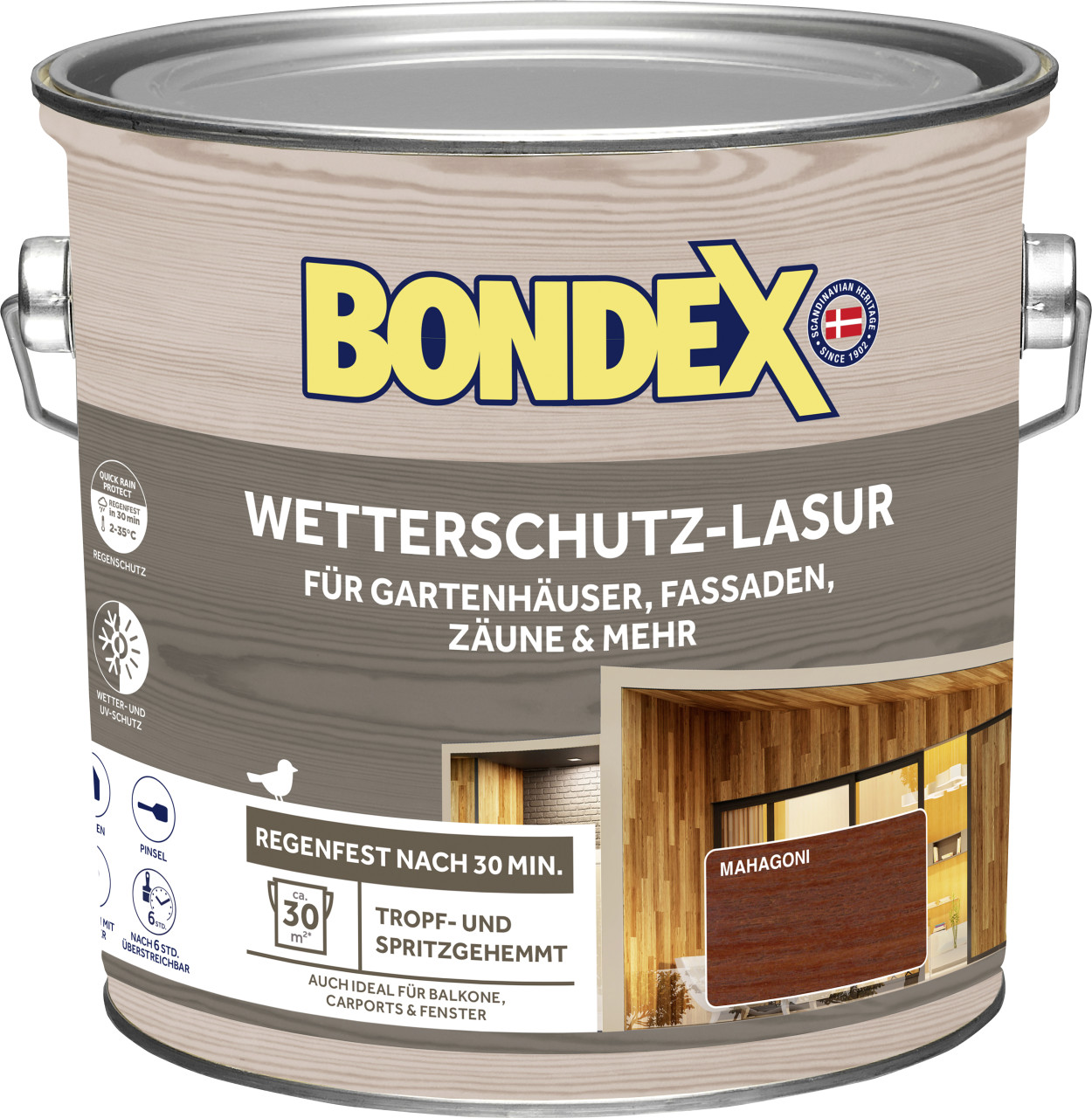 Bondex Wetterschutzlasur 2,5 L mahagoni von Weitere