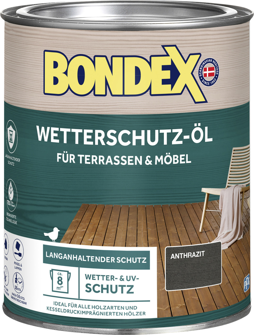 Bondex Wetterschutzöl 0,75 L anthrazit von Weitere