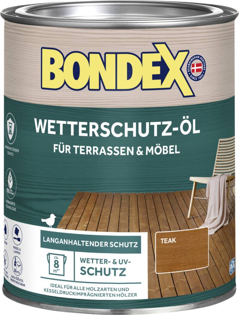 Bondex Wetterschutzöl 0,75 L teak von Bondex