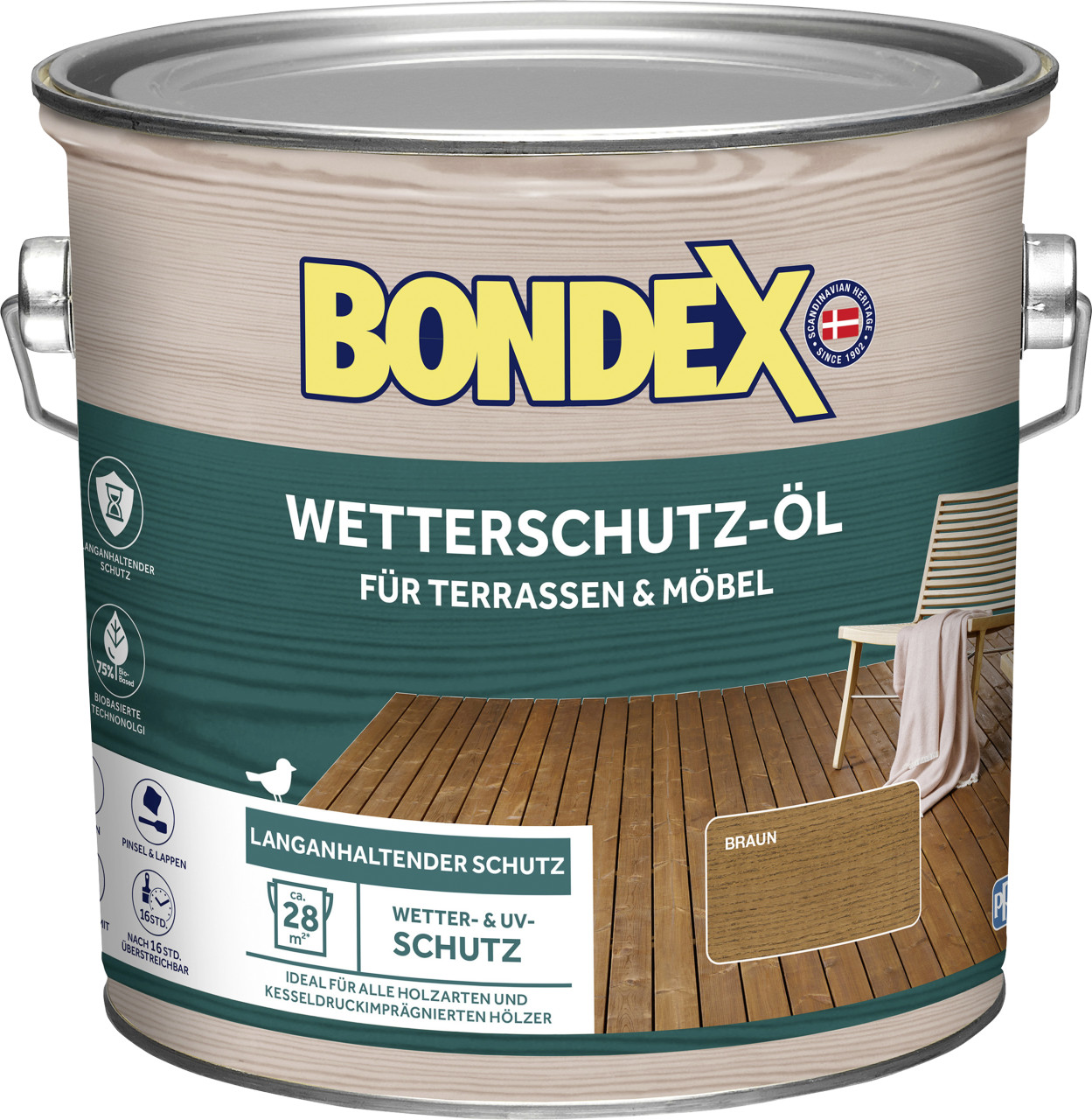 Bondex Wetterschutzöl 2,5 L braun von Weitere