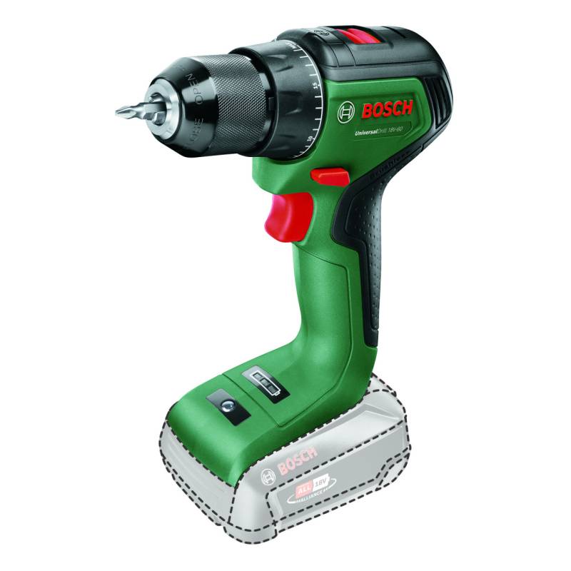 Bosch Akku-Bohrschrauber UniversalDrill 18V-60 ohne Akku und Ladegerät von Bosch