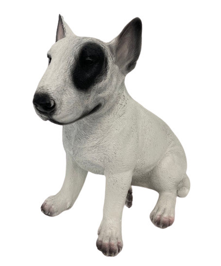 Dekofigur Bullterrier sitzend 40 x 25 x 41 cm von Weitere