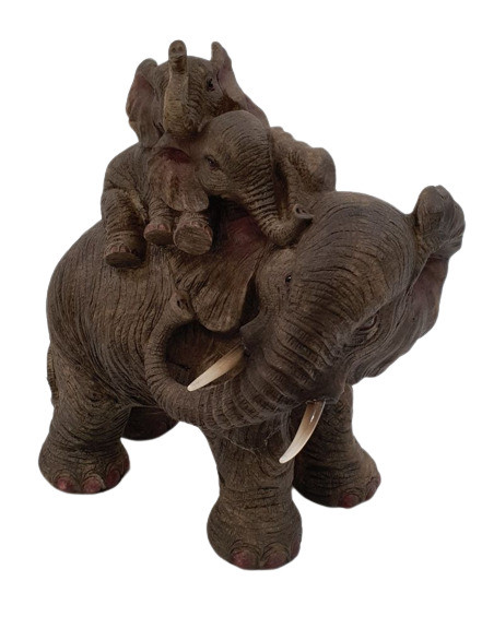 Dekofigur Elefant 3-er Gruppe 27 x 25 x 13 cm von Weitere