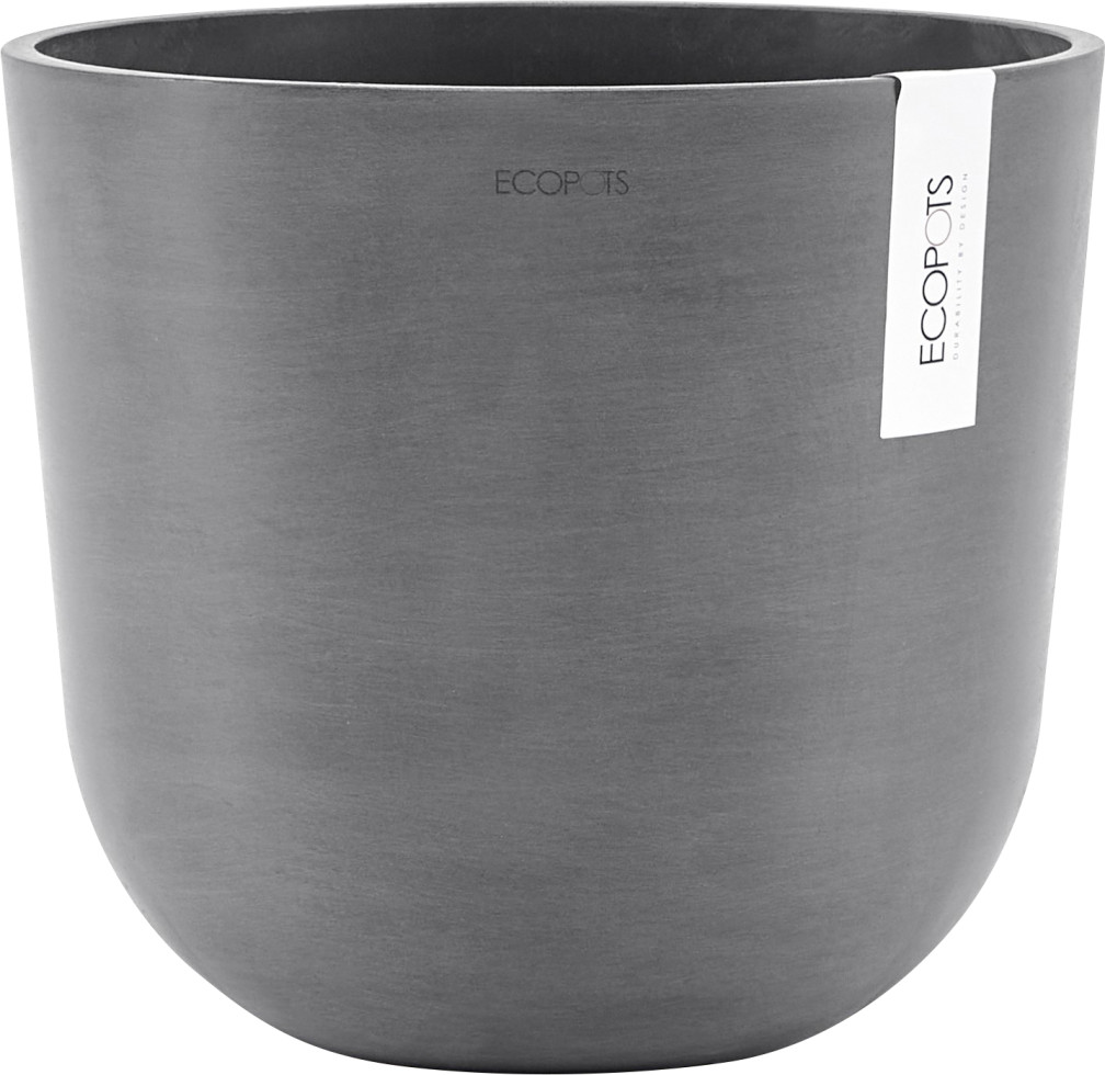 Ecopots Pflanztopf Oslo Ø 25 x 21,8 cm grau von Ecopots