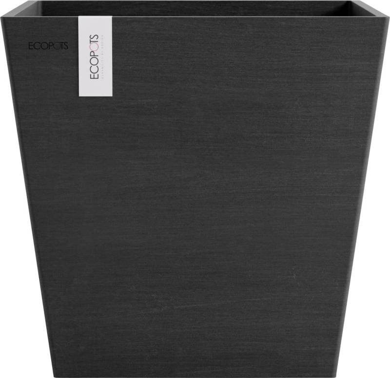 Ecopots Pflanztopf Rotterdam 35 x 35 x 34 cm dunkelgrau von Ecopots