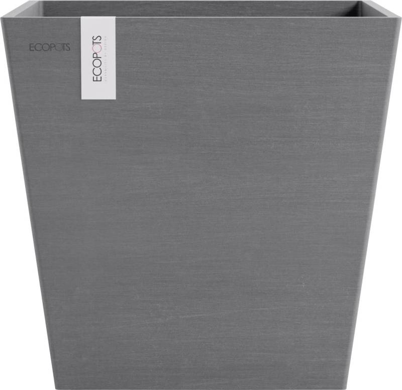 Ecopots Pflanztopf Rotterdam 35 x 35 x 34 cm grau von Ecopots