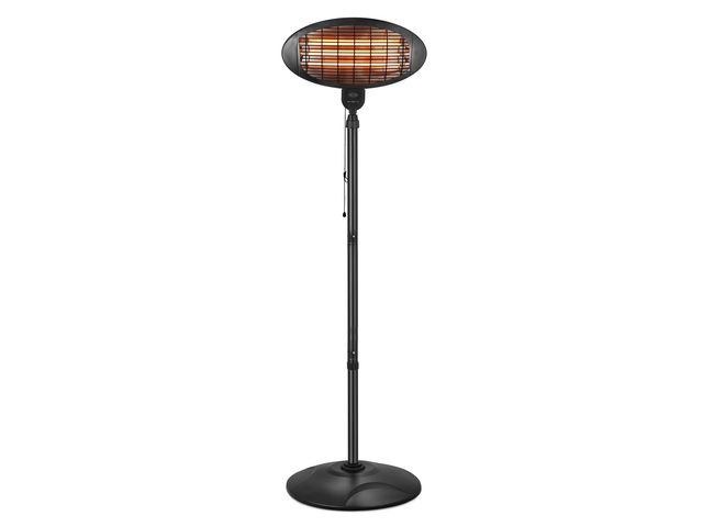 Emerio Terrassenheizstrahler 2000 Watt, Höhe 1,7 - 2,2 m von Emerio