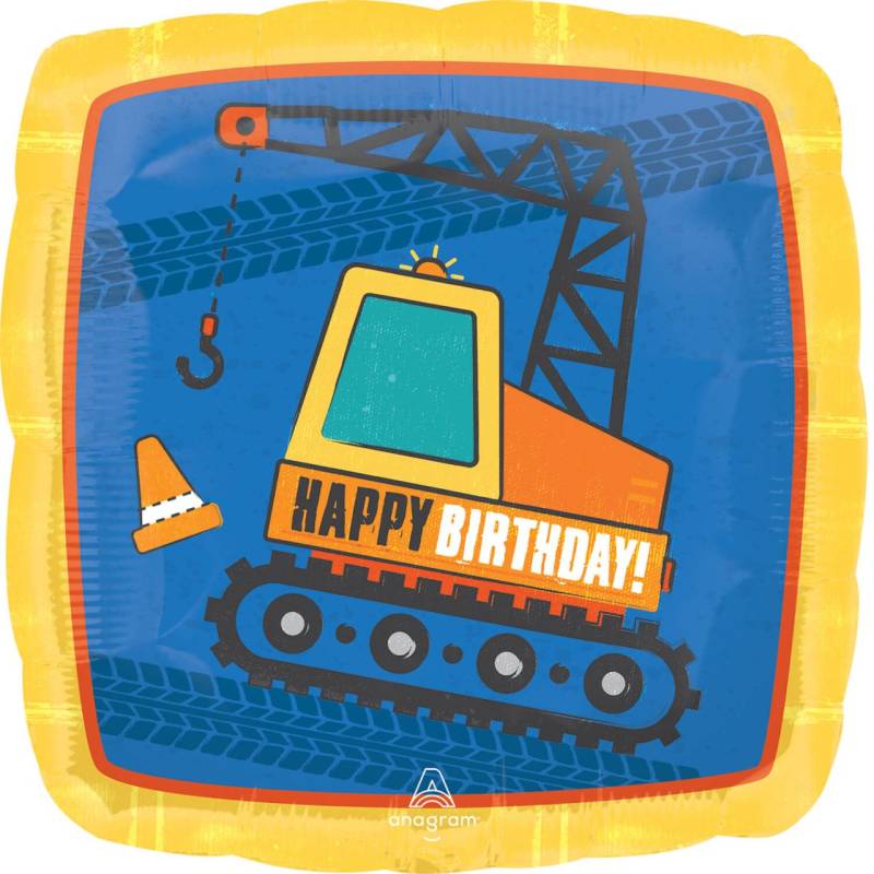 Folien Geburtstag Baustelle 45,7 cm von Amscan