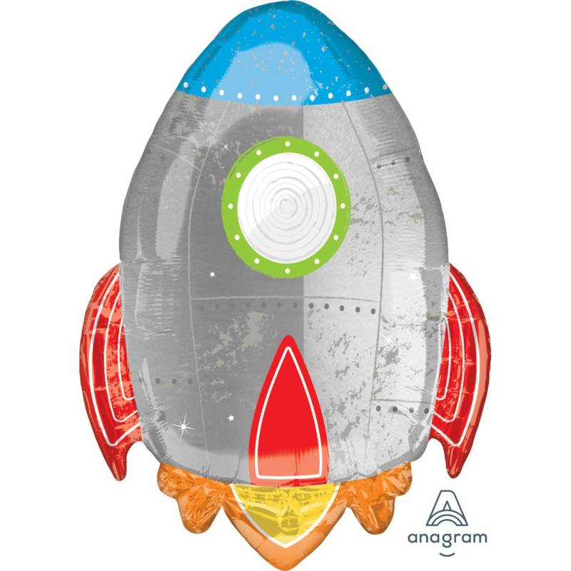 Folienballon XL Blast off Birthday 73 cm von Amscan