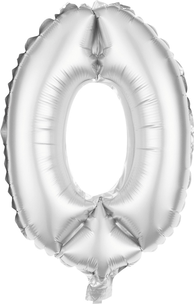 Folienballon Zahl 0 silber 100 cm Folienballon Zahl 0 silber 100 cm von Weitere