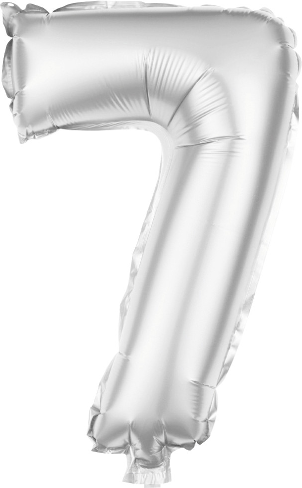 Folienballon Zahl 7 silber 100 cm Folienballon Zahl 7 silber 100 cm von Weitere