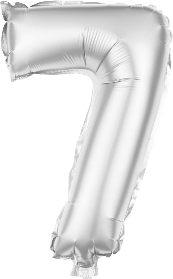 Folienballon Zahl 7 silber 100 cm Folienballon Zahl 7 silber 100 cm von Weitere