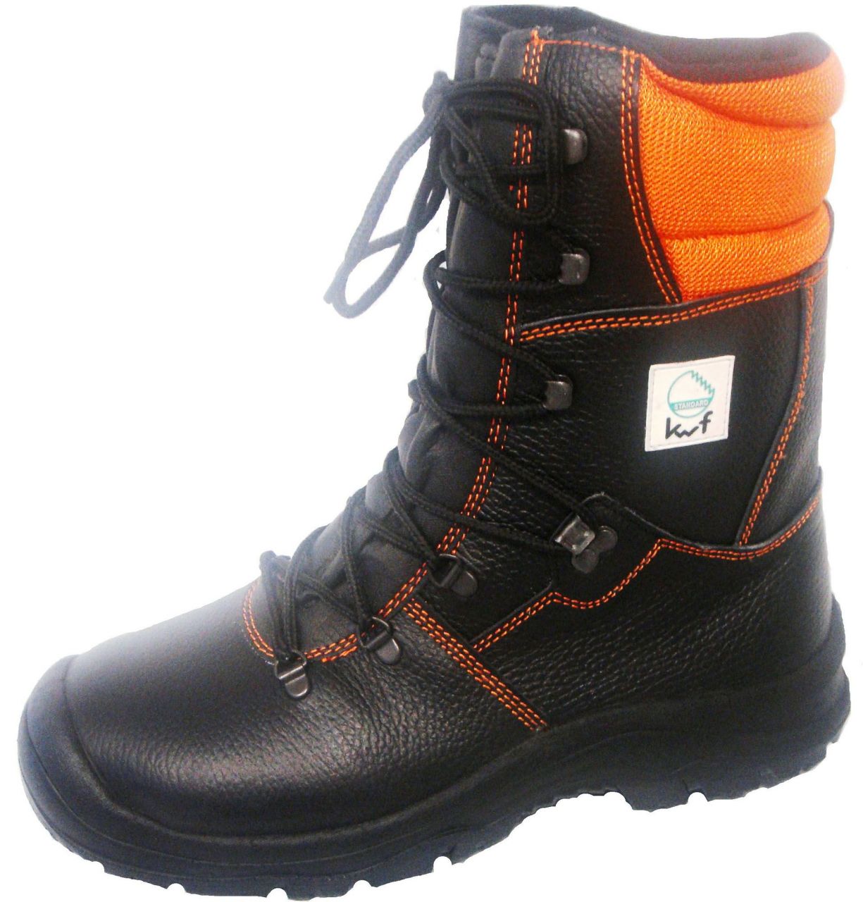 Forstschutz-Lederstiefel S2 schwarz-orange von Weitere