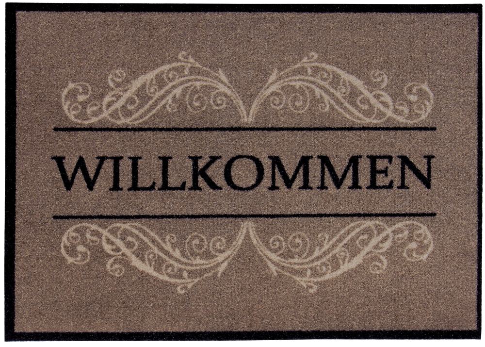 Fußmatte Carmen Willkommen taupe, 39 x 58 cm von Weitere