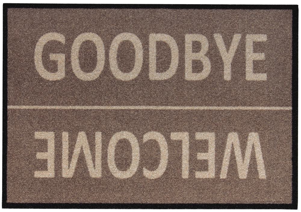 Fußmatte Diavolo Welcome/Goodbye taupe, 39 x 58 cm von Weitere