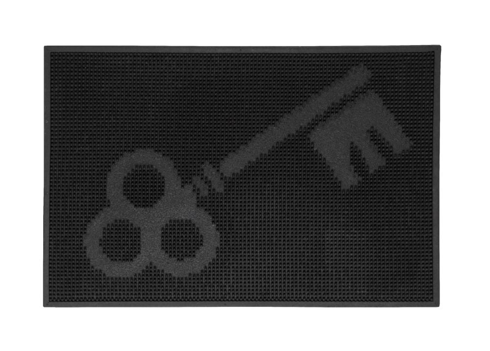 Fußmatte Pin Key schwarz, 40x60 cm von Weitere