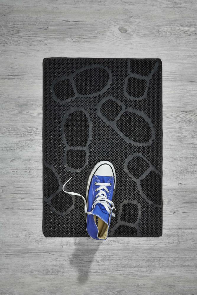 Fußmatte Step Füße schwarz, 40 x 60 cm von Weitere